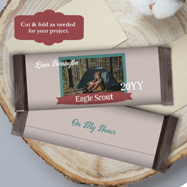 Flyer Teal Green, Burgundy Eagle Scout Candy Bar Wrapper (teal green and burgundy red eagle scout court of honor diy candy bar label, chocolate bar wrapper)