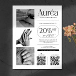 Flyer Técnica de Unhas de Fotografia Simples Beleza<br><div class="desc">Promova seu salão de unhas ou beleza com um folheto moderno e profissional que chama a atenção e destaca seus serviços. Projetado com um layout limpo e elegante,  este folheto é perfeito para mostrar seus serviços,  descontos ou promoções especiais. Personalize-o de acordo com as suas necessidades.</div>