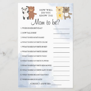 Flyer Teddy Bears Como você sabe que mamãe está jogan