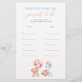 Flyer Teddy Bears Quantos Anos Os Pais Tinham De Ser Jog