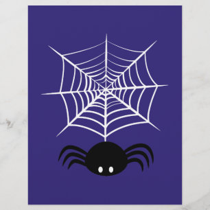 Flyer Teia de Aranha de Halloween