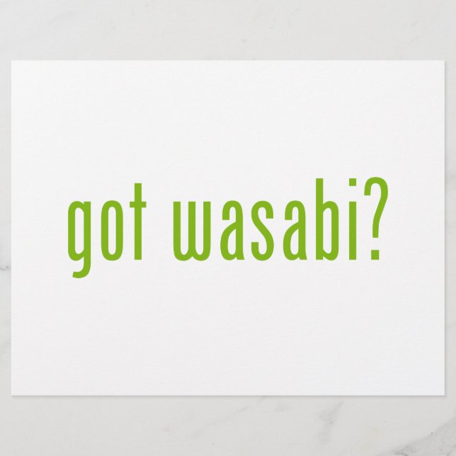 Flyer tem o wasabi? (Frente)