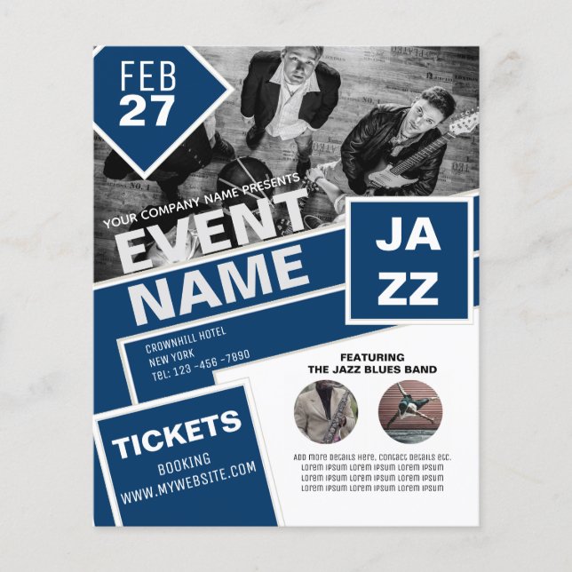 Flyer Tema de Entretenimento com Design GRATUITO do FOLH (Frente)