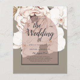 Flyer Tendência MOSS BLUSING WEDDING Sage Pink