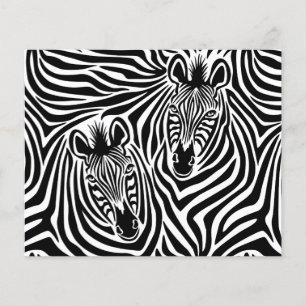 Flyer Tendy Zebra Imprime Padrão Branco E Preto