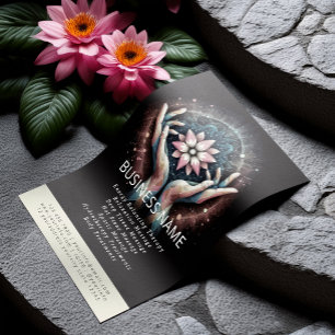 Flyer Terapia de Massagem Mãos de Cura Spa de Energia Be