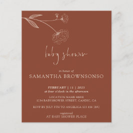 Flyer Terracotta Cotton Botanic Baby Show Budget