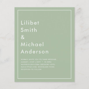 Flyer Texto Monocromático Verde Da Apple Sage