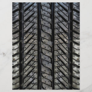 Flyer Textura automotriz de borracha do pneu à moda