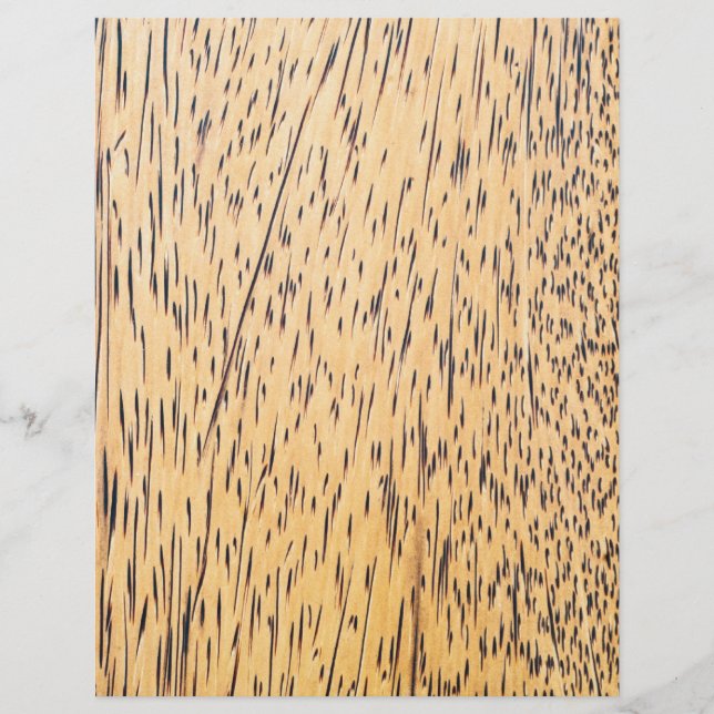 Flyer Textura de madeira de palma (Frente)