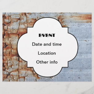 Flyer Textura de pintura a descascar