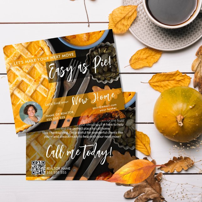Flyer Thanksgiving Real Estate Postcard, Let’s Make You (Criador carregado)