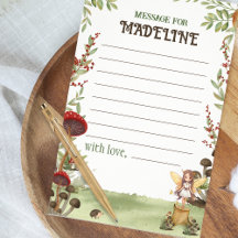 Time Capule Message Fairy First Forest Birthday