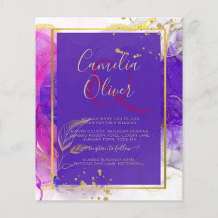 Flyer Tinta de Álcool Dourada Rosa Puro Intensa De Casam