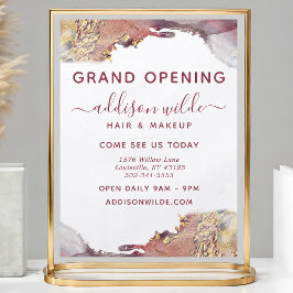 Flyer Tinta De Aquarela Líquida De Arte Moderna Roxa E D