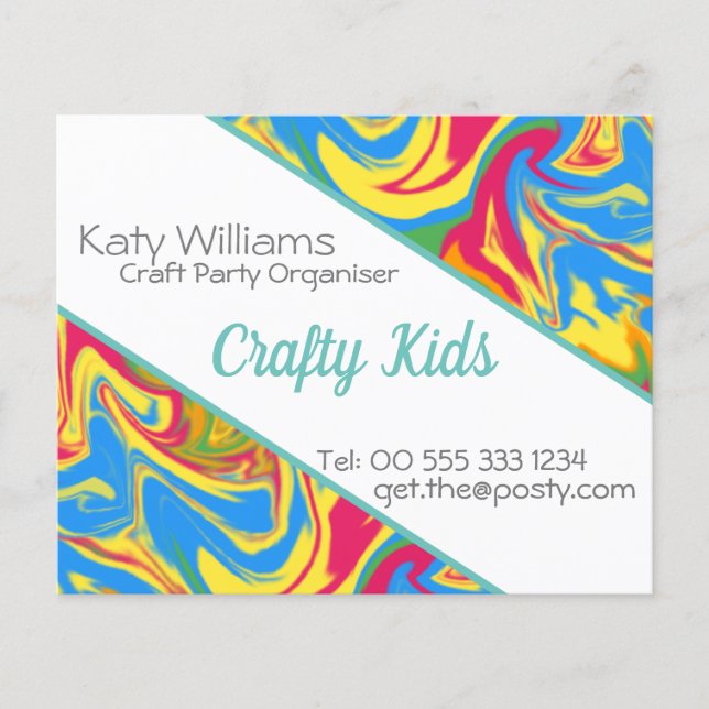 Flyer Tinta espiritual Colorida (Frente)