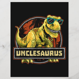 Flyer Tio-sauro T rex Tio Saurus Dinossauro
