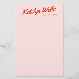 Flyer Tipografia do Script Manuscrito Vermelho Retroativ