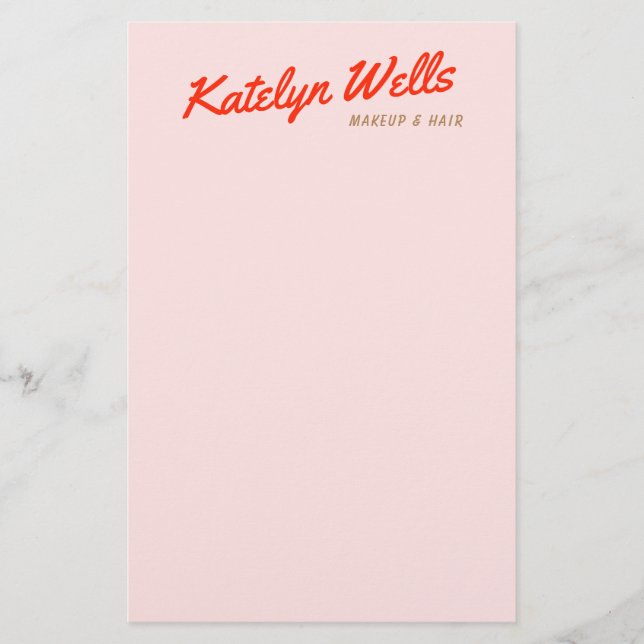 Flyer Tipografia do Script Manuscrito Vermelho Retroativ (Frente)