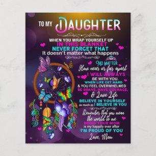 Flyer To My Daughter Butterflies Gift, Daughter Birthday