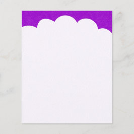 Flyer Tops de Nuvem - Roxo