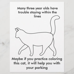 Flyer trabalho mudo do estacionamento da atenção má