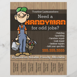 Flyer Trabalhos Handyman.Carpenter.PlumberPainter.Odd