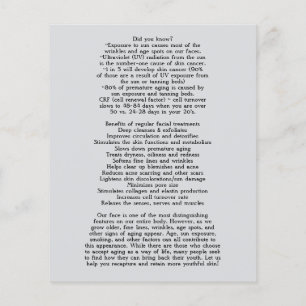 Flyer TRATAMENTOS ROSTOS Salão de beleza 4,5"x5,6"