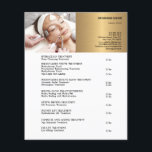 Flyer TRATAMENTOS ROSTOS Salão de beleza 4,5"x5,6"<br><div class="desc">FACE TREATTS Beauty Salon Flyer</div>