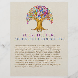 Flyer Tree of life - Yggdrasil - Colorful Leaves 