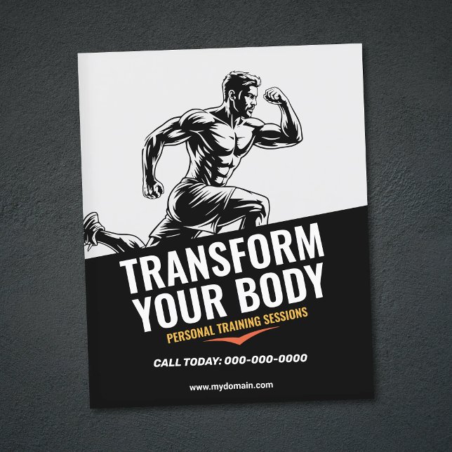 Flyer Treinamento Pessoal Simples (Simple Personal Training Flyer)