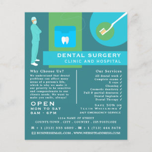 Flyer Trendy Dentist Design, Odontologia, Dentista Adver