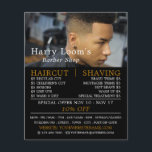 Flyer Trendy Hair Cut, Publicidade de barbeiros masculin<br><div class="desc">Trendy Hair Cut,  Bandeiras de publicidade masculinas na Loja de Cartão de visita.</div>