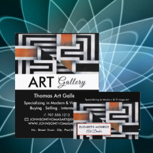 Flyer Trippy Maze Pattern, Art Dealer, Galeria