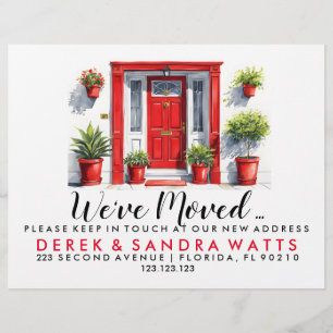 Flyer Trocando de endereço que mudamos de casa