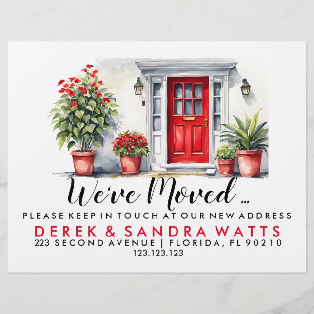 Flyer Trocando de endereço que mudamos de casa (Frente)