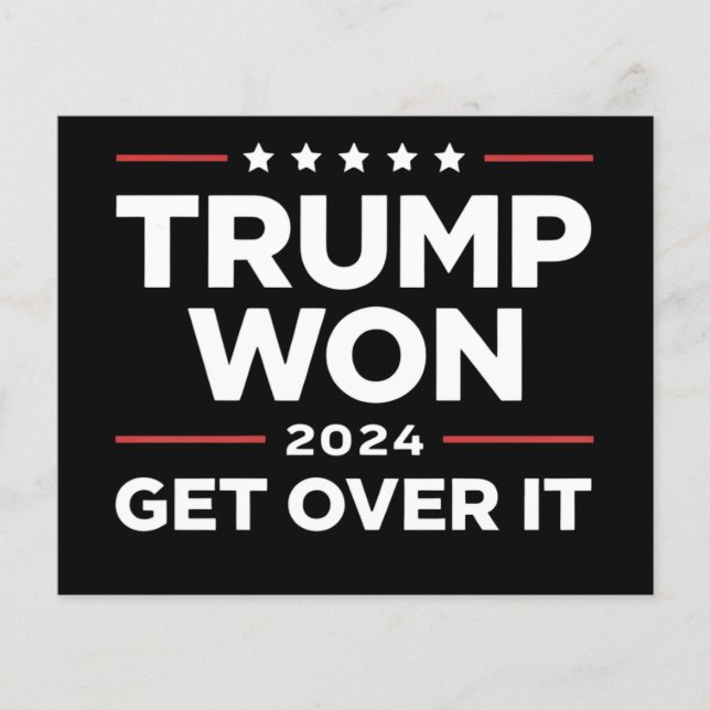 Flyer Trump Ganhou Supere Isso 2024 (Frente)