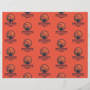 Flyer Truque De Halloween Ou Tratar Papel De Escrapbook