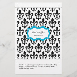 Flyer Turquesa do envoltório   Nova Orleães da barra d