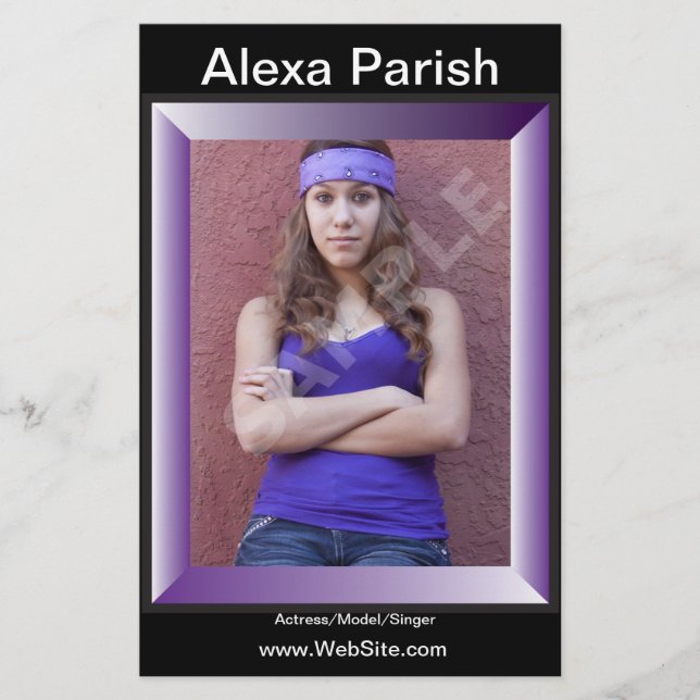 Flyer Um ou dois modelos laterais Comp/Zed Card com imag (Frente)