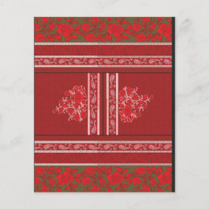 Flyer um padrão de pontos cruzados com flores e vinha ve