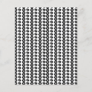 Flyer Um padrão repetitivo de círculos interconectados e