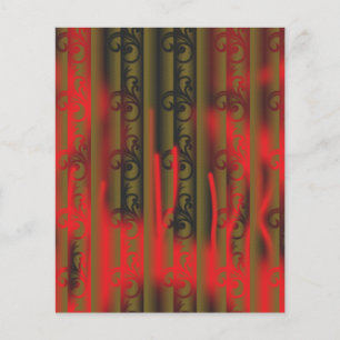 Flyer um papel de parede listrado branco e castanho com 