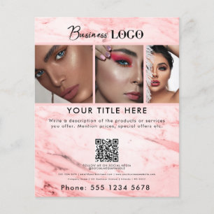 Flyer Unhas de Cabelo de Bela Promocional de Negócios