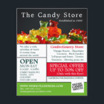 Flyer Ursos de Goma-Magra, Anúncio de Fornecimentos de C<br><div class="desc">Ursinhos De Goma De Candy,  Fornecimentos De Confeitaria Folhetos De Publicidade Pela Loja De Cartão de visita.</div>