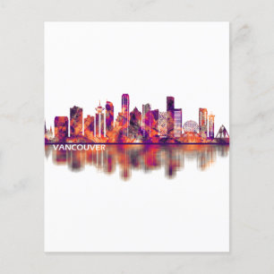 Flyer Vancouver Canada Skyline