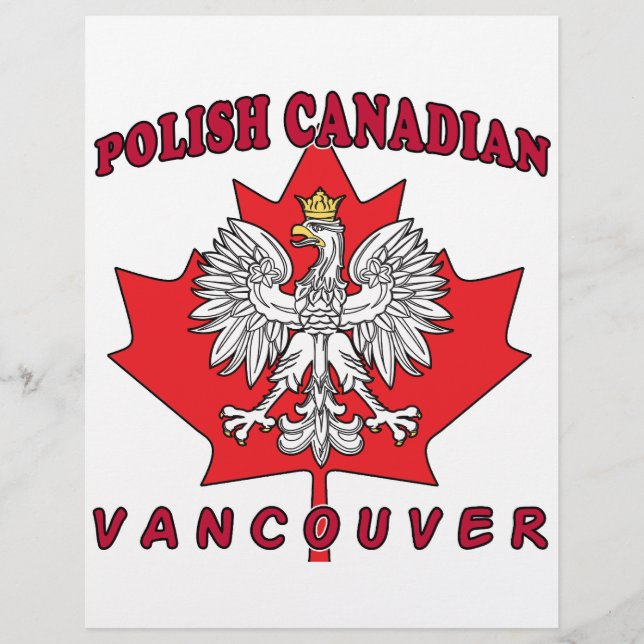 Flyer Vancouver polonês Folha Canadense (Frente)