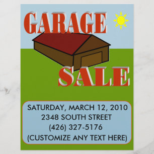 FLYER VENDA DE GARAGEM SIGN/FLYER