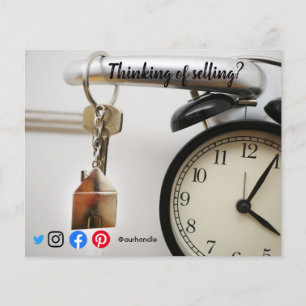 Flyer vendendo chave do marketing do imobiliário de refe