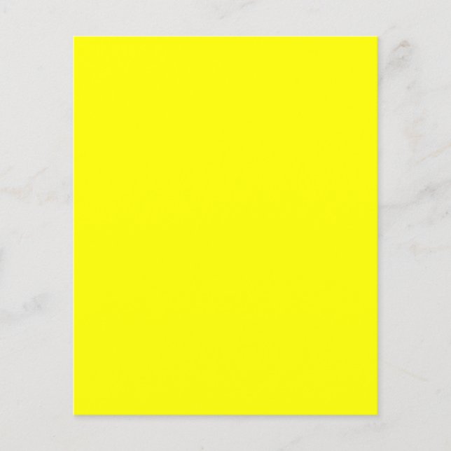 Flyer Verdadeiro Delito de Fluo Amarelo para Personaliza (Frente)